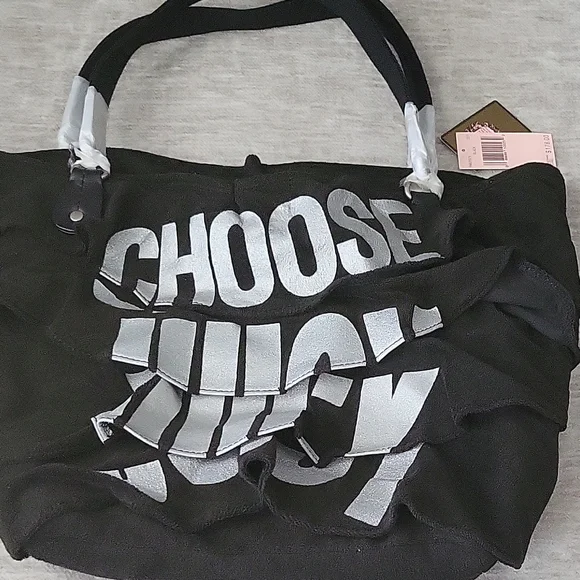 Juicy Couture Black and Silver Tote - Picture 1 of 4